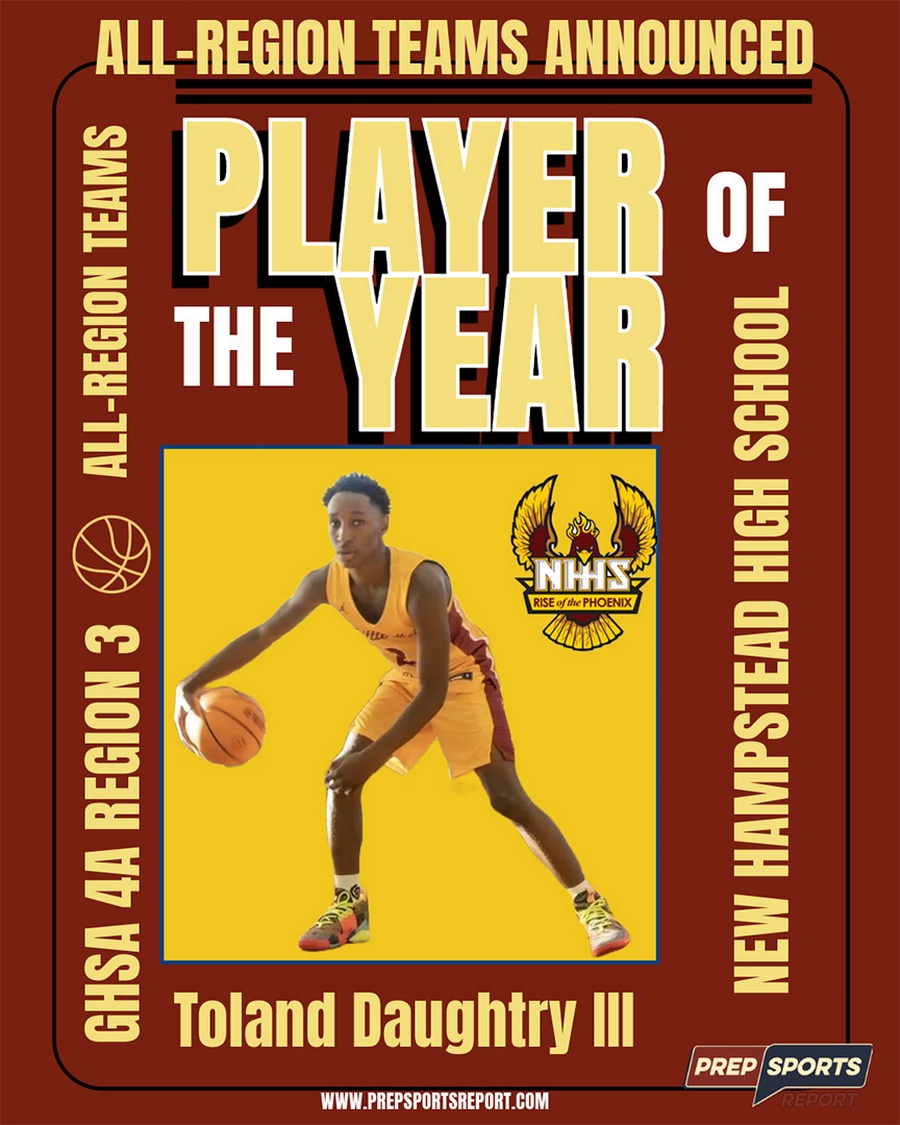 New Hampstead's Toland Daughtry III Named Player of the Year for GHSA